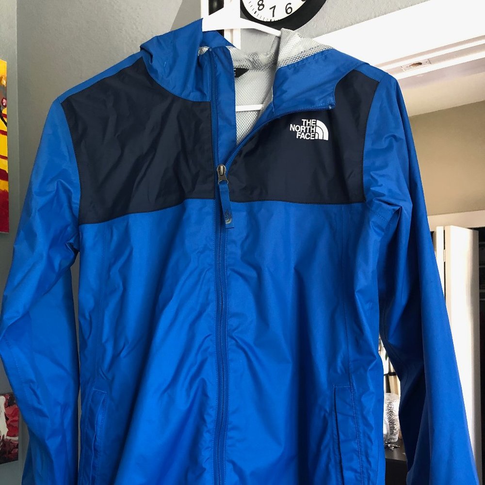Boys Royal Blue North Face Raincoat
